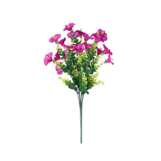 Искусственные Цветы Ипомеи для Улицы, Устойчивые к УФ, Имитация Пластиковых Растений для Домашнего Горшка, Веранды, Двора, Декора Окна