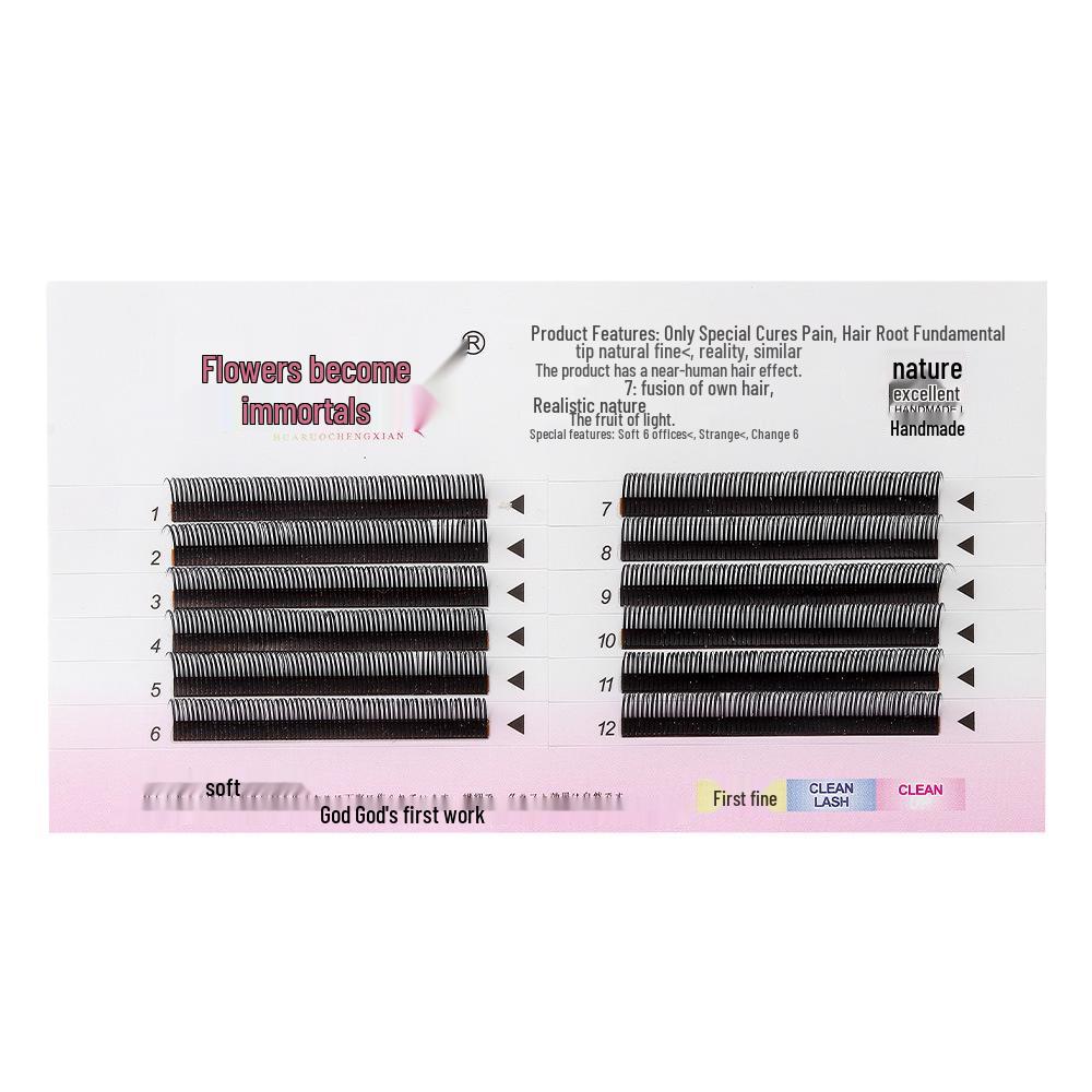 Immortal 5D Fairy Lashes: Natural, Thick, Beautiful Grafted Eyelashes, 0.05mm Clump-Free False Eyelashes