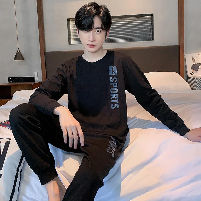 Весенняя хлопковая пижама для мужчин, домашняя одежда для сна, синяя клетчатая пижама, мужская пижама, домашняя одежда, пижама Hombre