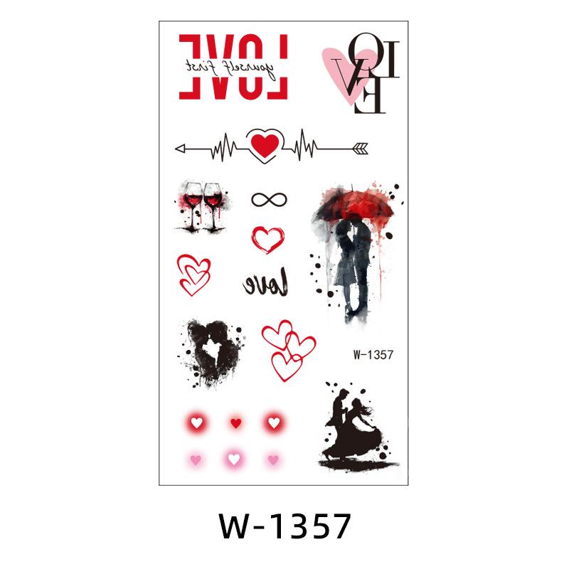 Tattoo Stickers Waterproof And Sweat-Proof Valentine'S Day Temporary Disposable Tattoo Stickers Cute