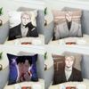 Чехол для подушки BL Mmanhwa для автомобиля, дивана, декоративный для дома, двусторонний принт, плюшевая квадратная декоративная подушка, чехол
