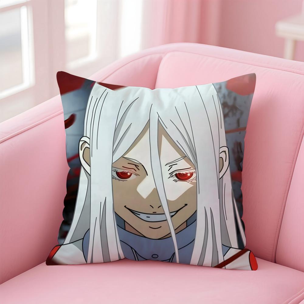 Dark Action Japanese Anime DDeadman Wonderland Cushion Cover Pillow Case Soft Skin Friendly Fabric Concealed Zipper