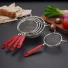 4 Sizes Flour Mesh Sieve Stainless Steel Frying Scoop Kitchen Supplies Noodle Drainer Food