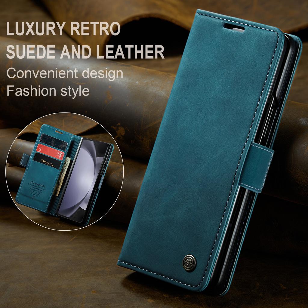 Business Full Body Leather Case for Samsung Galaxy Z Fold 5 Fold5 Fold4 Fold 4 Zfold5 5G Cell Phone Accessories Card Slot Bag