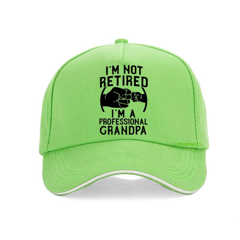 Im Not Retired Im A Professional Grandpa funny baseball cap Idea Gift New Hip hop hat Summer adjustable Snapback hats