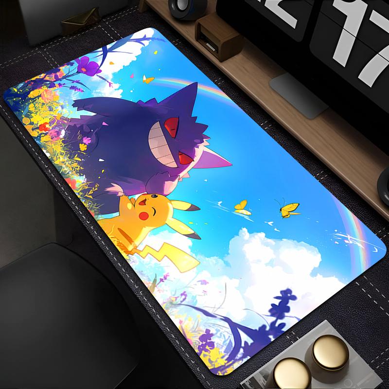 Mouse Pad Pokemon Gengar xcm Anime Cute Girl Gabinete Gamer Computer Desk Mat Keyboard Pad xxl Gaming Accessories Mousepad