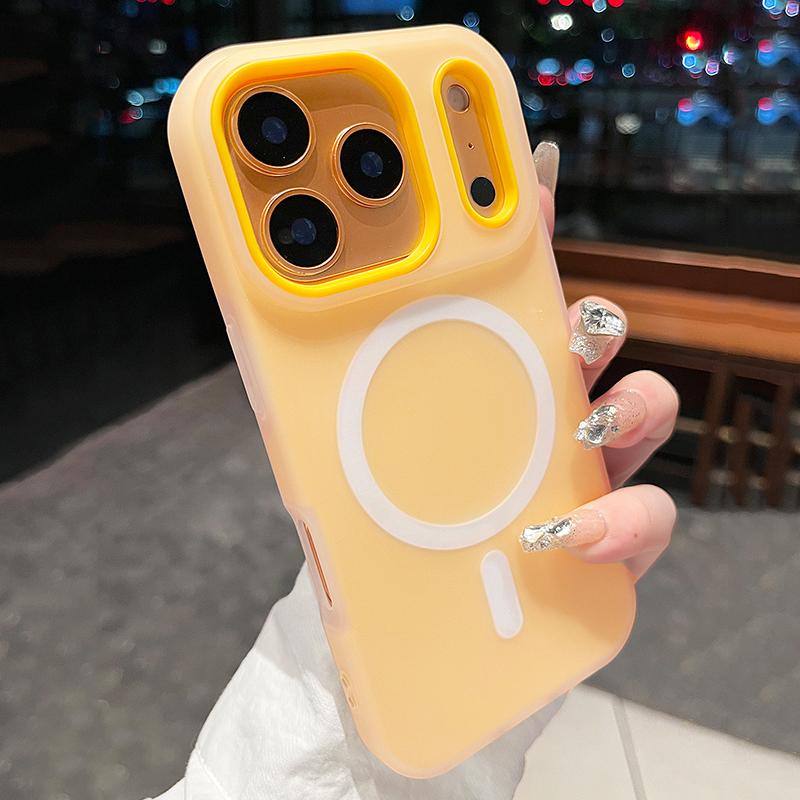 Роскошный Магнитный Чехол 2-в-1 Конфетных Цветов Для iPhone 17 Air 16 15 14 13 12 11 Pro Max Plus Для Беспроводной Зарядки MagSafe Матовый Чехол
