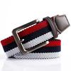 Elastic Woven Belt Casual Canvas Belt Men'S Breathable Striped Sports Belt Pin Buckle Belt