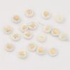 Натуральная ракушка Двусторонняя Горячее тиснение Плоские круглые бусины Для DIY Ожерелья Браслета Серег Изготовления Ювелирных Изделий