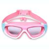 Children Swimming Goggles Clear View Eye Wear Swim Glasses with Ear Plug for Boys Girls Orange Pink