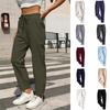 Casual Cotton Linen Drawstring Trousers For Women Comfortable Elastic Waist Long Pants Fashionable Lightweight Ladies Bottoms