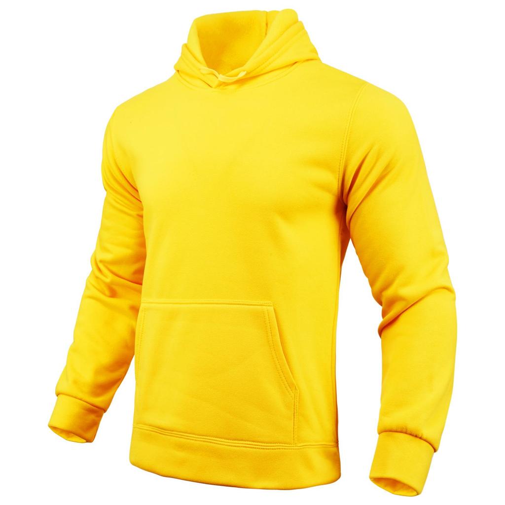 180g Solid Color Long Sleeve Plain Hoodie - Casual Streetwear Pullover Sweatshirt
