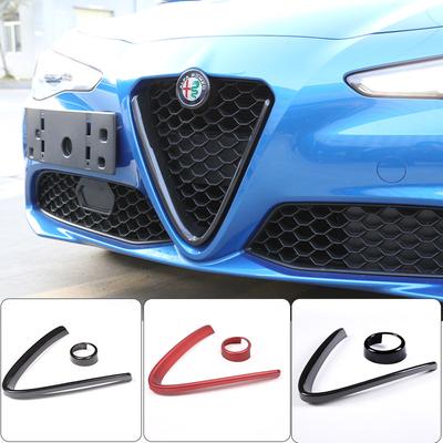 Для Alfa Romeo Giulia Stelvio 2017 2018 2022 2023 ABS пластик передняя решетка декоративная рамка автомобиля
