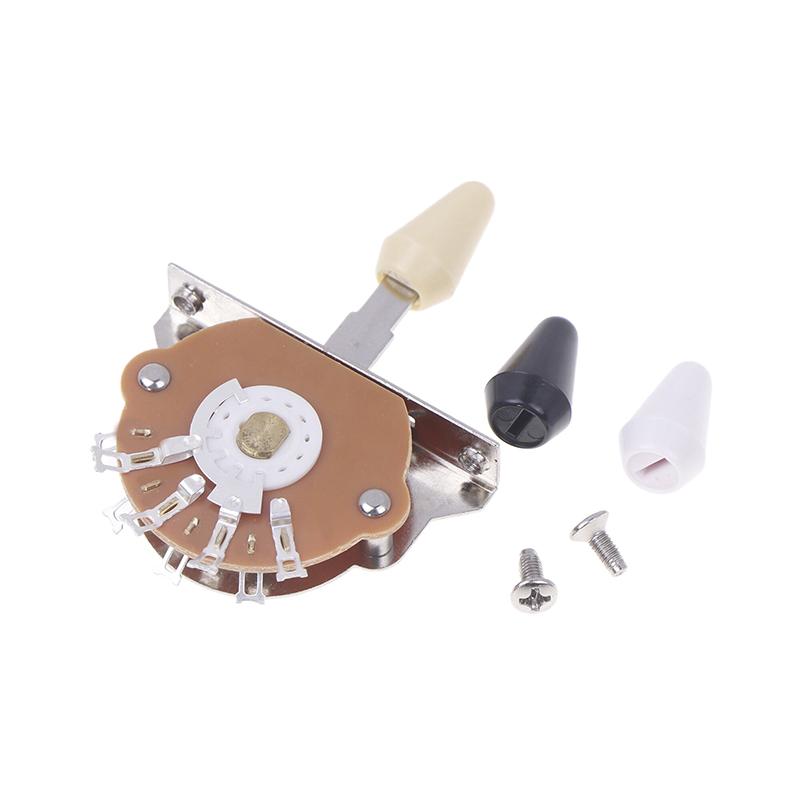 1Pc 3 Way 5 Way Electric Guitar Switch Metal Plastic Tips Switch With Screws Pickup Selector Electric Guitar Accessories
