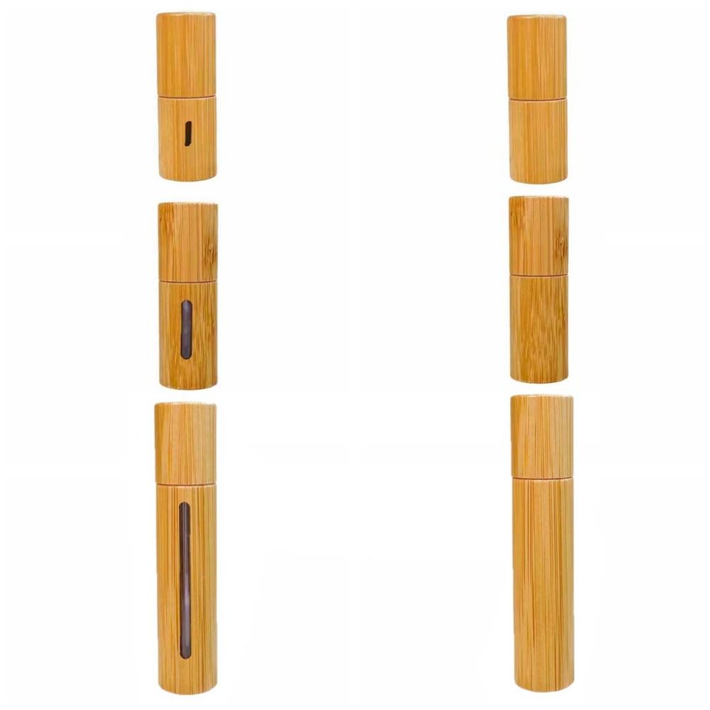 3/5/10ml Lip Oil Tubes Mini Spray Bottle Natural Bamboo Perfume Bottle  Perfume