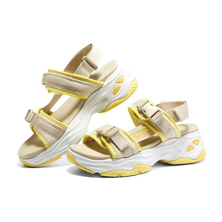 Skechers DLites 4.0 Удобные пляжные сандалии Женские сандалии Фиолетовые 119385-NTYL