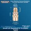 Brass Female Quick Coupling Heat Resistant Hose Barb Coupler  Mold Cooling Systems