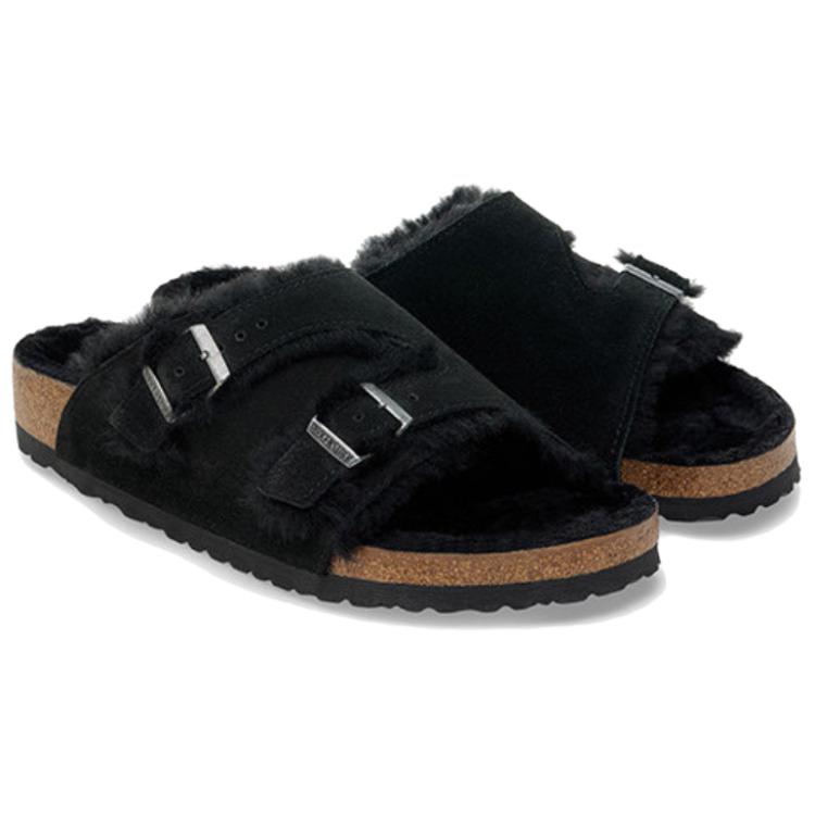 Birkenstock Шлепанцы-слайдеры Унисекс Черные Обычные Свободная посадка 1030634