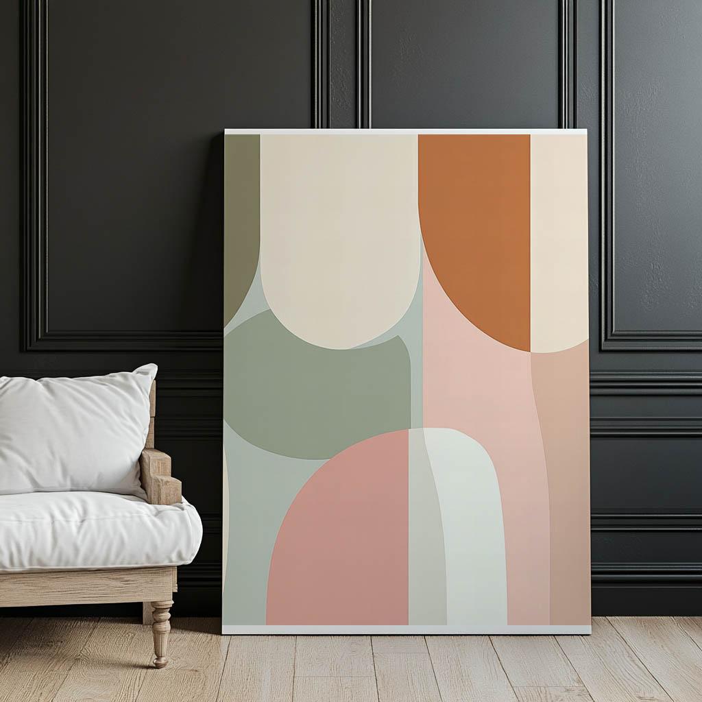 Pastelowa Harmonia Pastelowa Harmonia, 40X50 Cm, Rama Aluminiowa Złota, Papier Matowy 230 Gsm