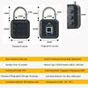 Электронный замок Tuya Bluetooth Fingerprint Padlock Цифровой замок APP Временный пароль удаленно IP67