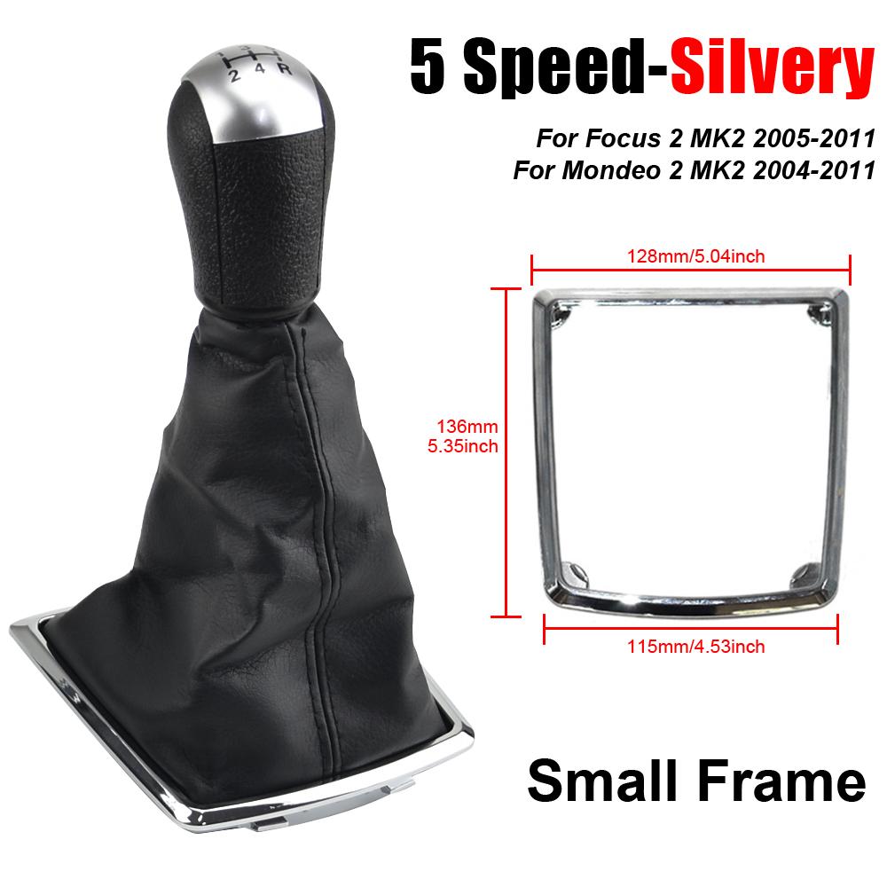 5 6 скоростей MT ручка переключения передач рычаг переключения передач чехол багажника для Ford Focus 2 Mondeo MK2