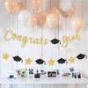 Glittering Graduation Party Hanging Decoration Congrats Grads Hanging Ornament for Class of 2025 for School Graduate
