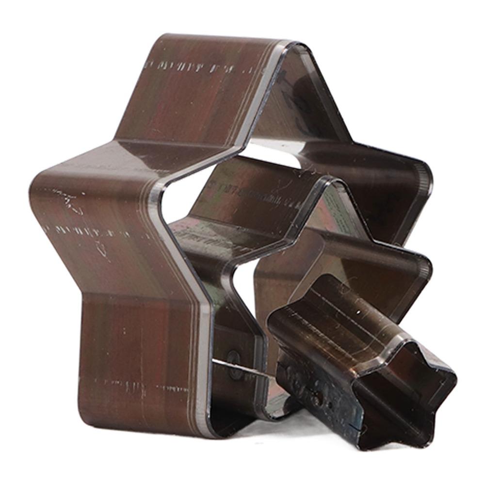 3pcs Different Sizes Leather Die Cutter With Storage Box Star Leather Cutting Die For DIY Crafts