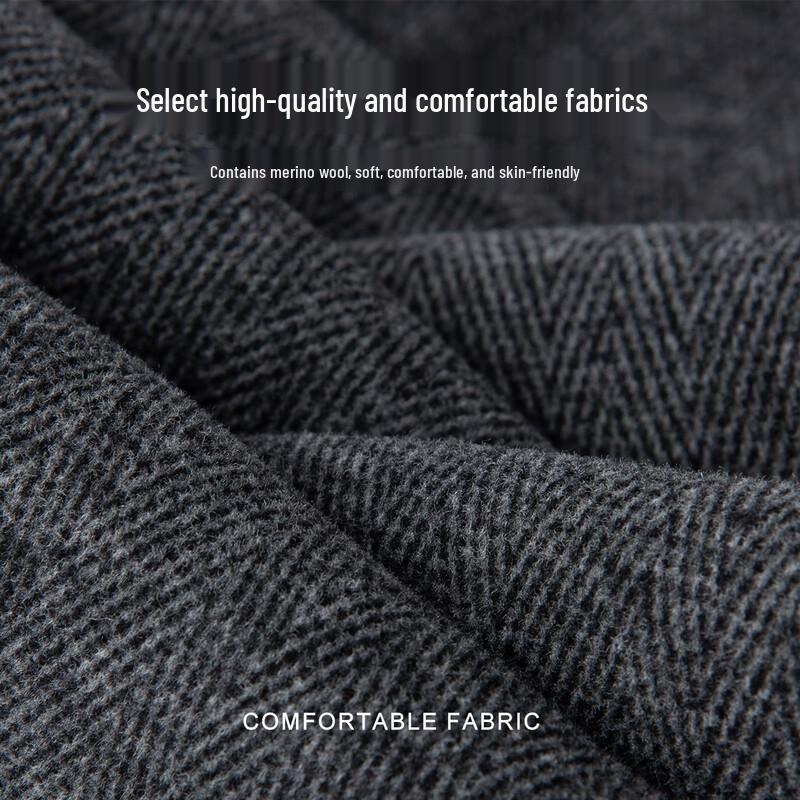 Женские повседневные брюки с высокой посадкой, широкими штанинами, разрезом, из смесовой шерстяной ткани в елочку