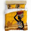 African Woman Dance Ethnic Culture Vase 3pcs Bedding Set For Bedroom Double Bed Home Textile Duvet Cover Quilt Cover Pillowcase