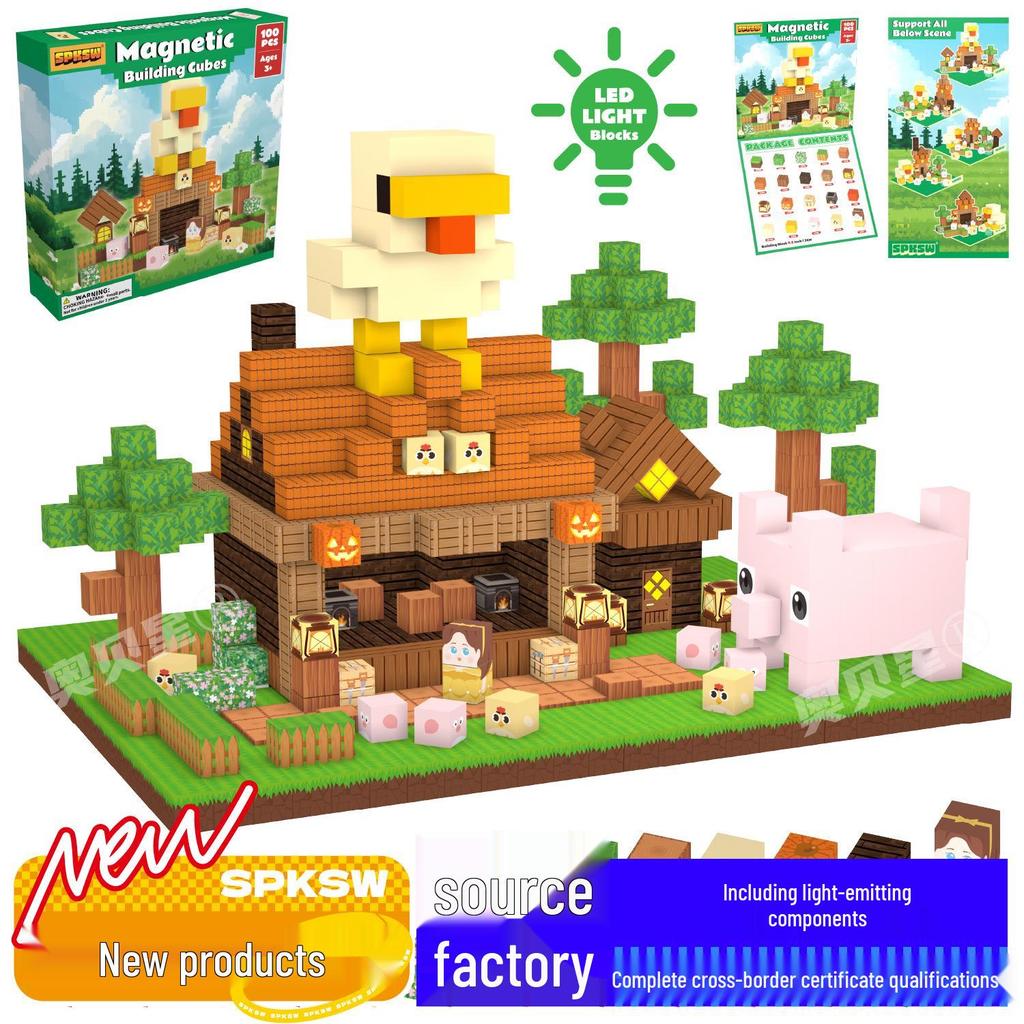 Mine Cave Magnetic Building Blocks: Aobei Star Toy for Children