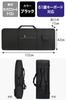 AllBright Keyboard Case Portable and Waterproof with Digital Black Bag/Backpack, Pockets, 61-Key Piano,