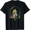 Коттеджкор Эстетика Лягушка Играет на Банджо на Грибе Милая Футболка