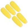 5Pcs Latex Latex Chew Toy Corn Shape Puppy Teething Toy Pet Interactive Toy  Daily Chewing Practice