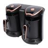 Turkish Coffee Maker 1200W Dual Compartment Electric Turkish Coffee Machine with 2 Cups for Hot Beverage Brewing