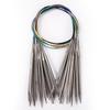Stainless Steel Circular & Straight Knitting Needles for Scarves and Socks