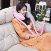 Neck Pillow Phone Holder U Shaped Pillow with Lazy Phone Bracket for Travel Office Light Pink Free Size