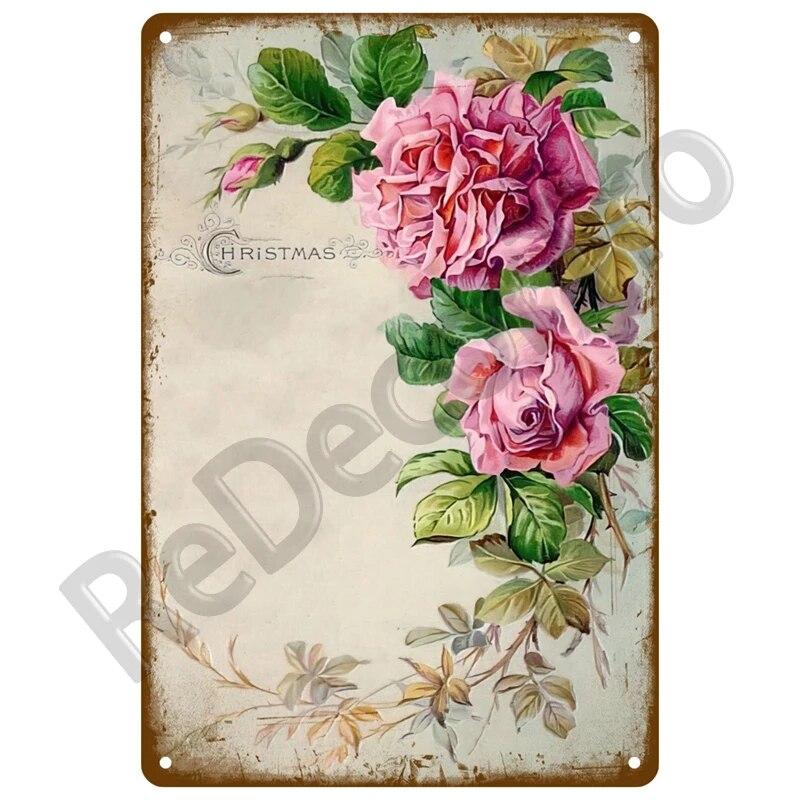 Gardening Flowers Vintage Metal Sign Funny Plants Retro Sign Home For Garden Outdoor Wall Decor Home Sweet Tin Sign Farm Birds