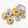 100Pieces Rhinestone Decorative Spacer Beads Fashion Jewelry Supplies Loose Bead Perfect for Jewelry Making and Projects