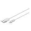 Câble Lightning USB Goobay Pour Apple iPad-iPhone-iPod 3m Blanc