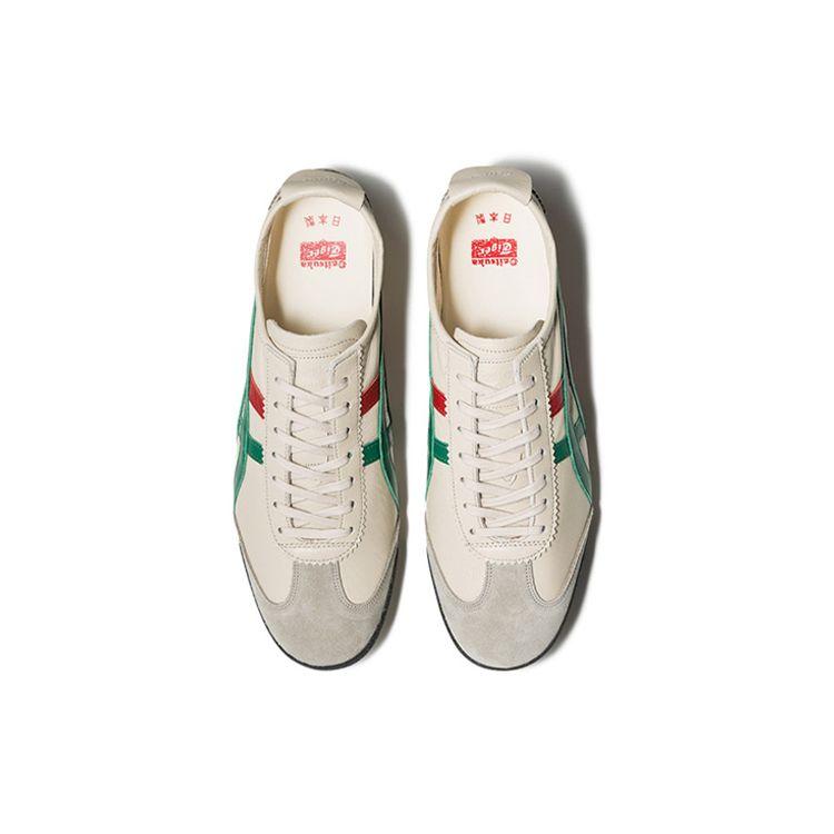 ONITSUKA TIGER Кроссовки унисекс кремово-зеленого цвета Mexico 66 Deluxe 1181A436-100