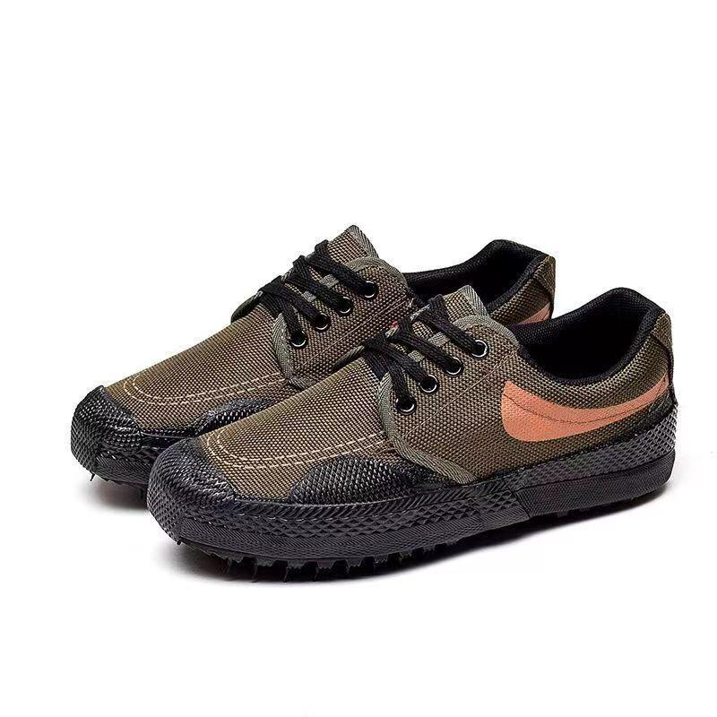 Jiefang Shoes Wear-resistant Breathable Training Shoes for Men Military Training Shoes for Migrant Workers Labor Protection Shoes Rubber Shoes