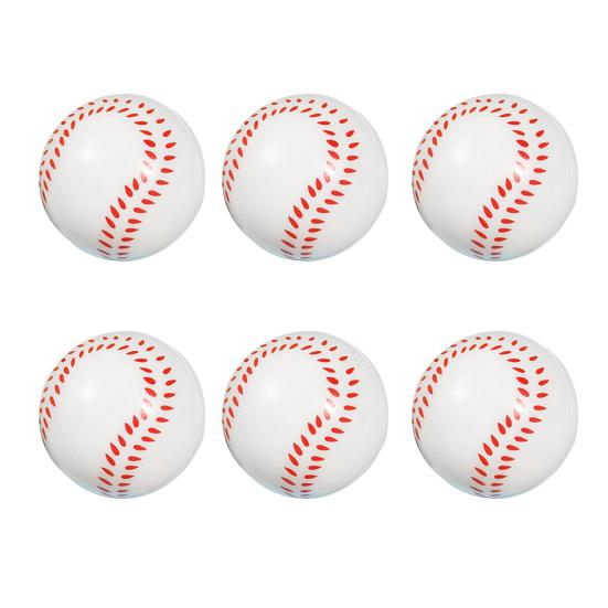 6Pcs Mini Sports Stress Ball Anxiety Relief Small Foam Football Baseball Basketball Tennis Soccer Kids Elastic Ball Fidget Sensory Toy