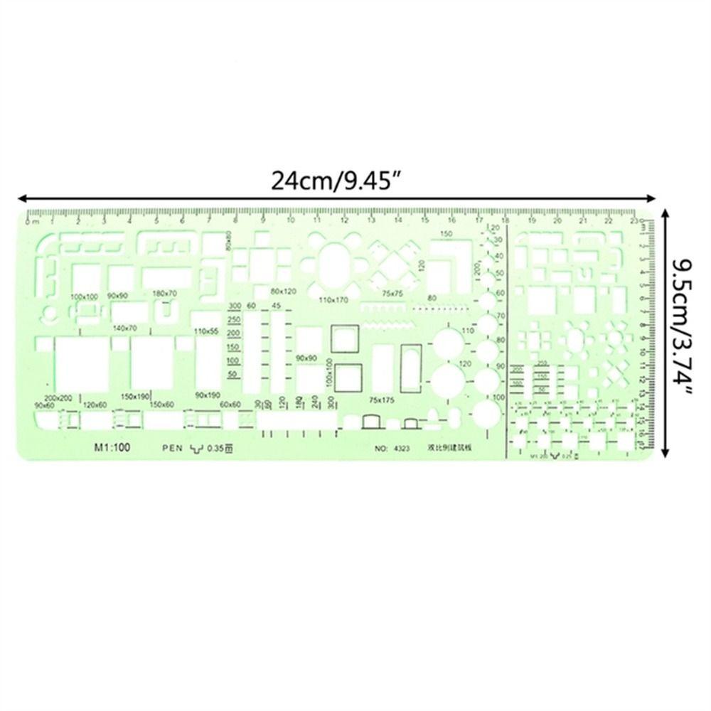 Measuring Tool Circles Oval Multi Shaped Template Ruler Curve Ruler Geometric Ruler Drawing Ruler