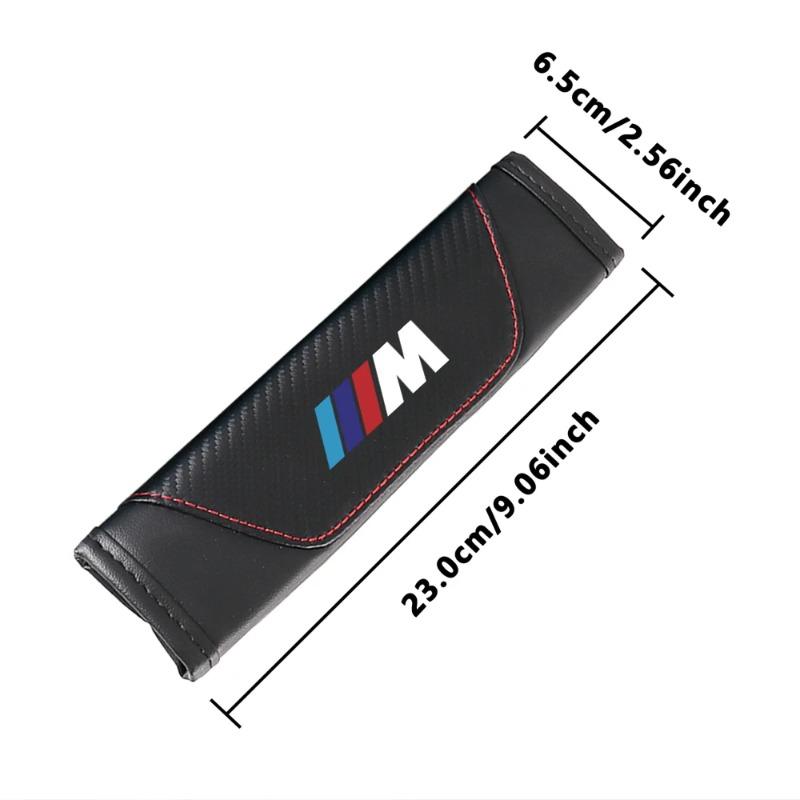 2 шт. Универсальная накладка на ремень безопасности автомобиля, регулируемая накладка на ремень безопасности, накладки на плечевые ремни для BMW M M1 M2 M3 M4, автоаксессуары