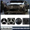 Hot Car Sticker Fit For Mercedes Benz Chrome Silver Front Grille Mirror Star LED White Illuminated Emblems X253 W167 X167 W447 2