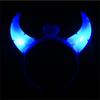 Halloween LED Devil Horn Light Up Headband Glowing Devil Horn Headwear Halloween Christmas Party Cosplay Glowing Decoration Prop