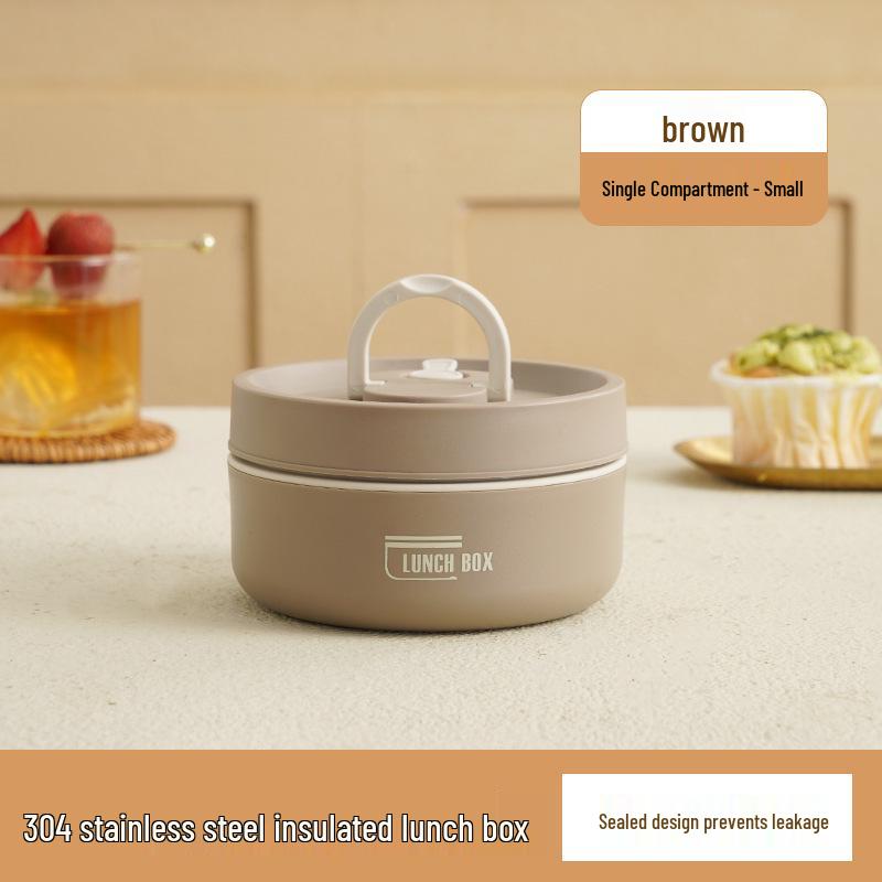 Многослойный ланч-бокс из нержавеющей стали 304 с суповой миской - Портативный и с термоизоляцией