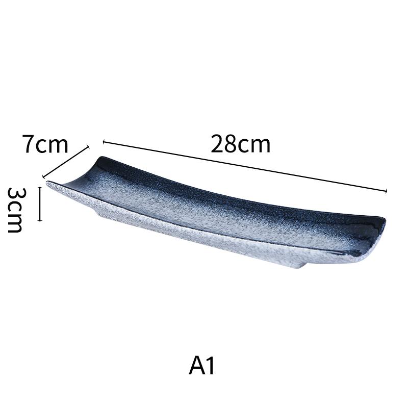 Японская кухня Столовые приборы для сашими Керамическое холодное блюдо Сайра Суши Сервировочная тарелка Угорь Сашими Тарелка для десерта Поднос для закусок