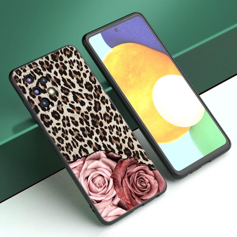Чехол для телефона с леопардовым принтом для Samsung Galaxy A04 A21 A30 A50 A52 S A13 A14 A22 A23 A32 A53 A73 5G A11 A12 A31 A33 A51 A70 A71 A72