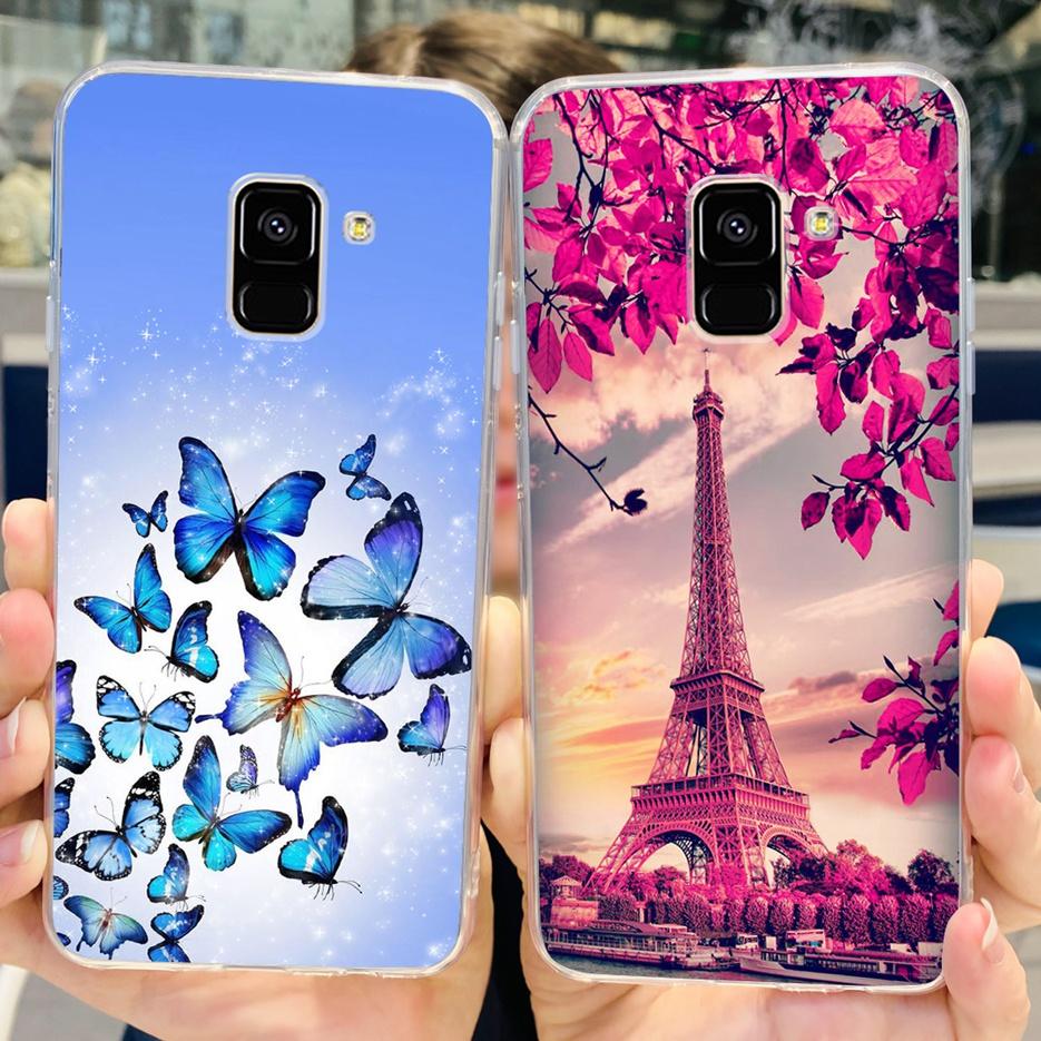 Чехол для Samsung Galaxy A8 Plus 2018 SM-A730F Роскошный Расписной Чехол Мягкий Силиконовый Чехол для Телефона Для Samsung A8 2018 A530F A8+ Бампер